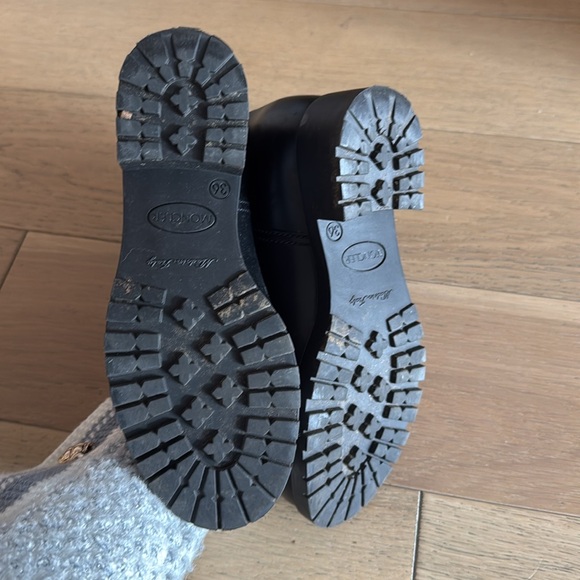 Moncler Water Proof Rubber Booties with Cable Knit Sock Detailing - Picture 10 of 10